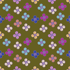 cute small flower pattern on background