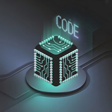 3d render of a computer security concept