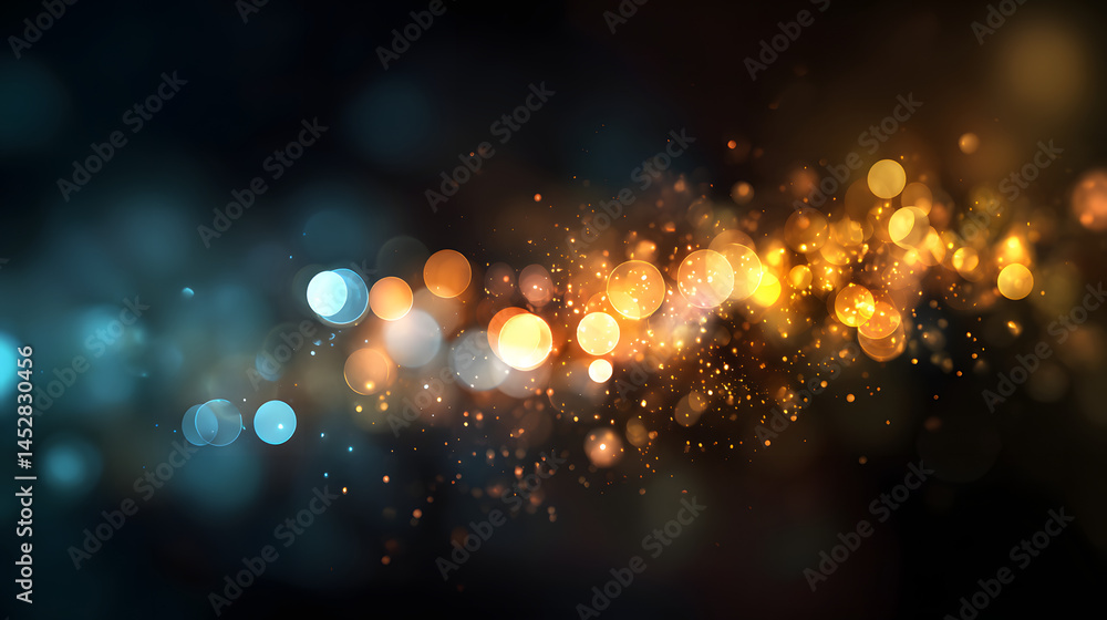 Aufkleber bokeh light effects for business concept design professional setting digital art abstract view