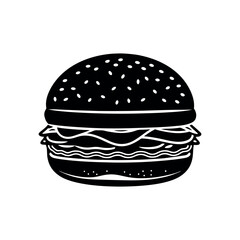 Cheese Burger Food Vector Illustration