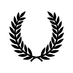 Laurel Sign and Badge Set Illustration