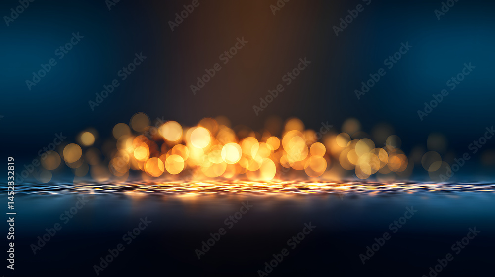 Poster bokeh light effect for business concept design studio setting digital artwork modern perspective