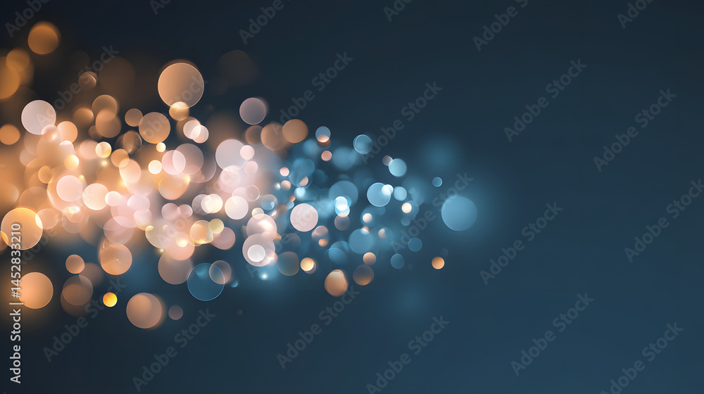 Poster bokeh light effects for business concept design creative workspace abstract modern dynamic