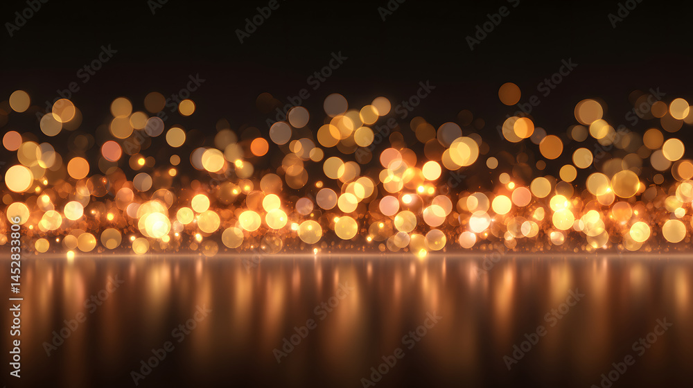 Poster bokeh light effect for business concept design abstract background digital art creative environment