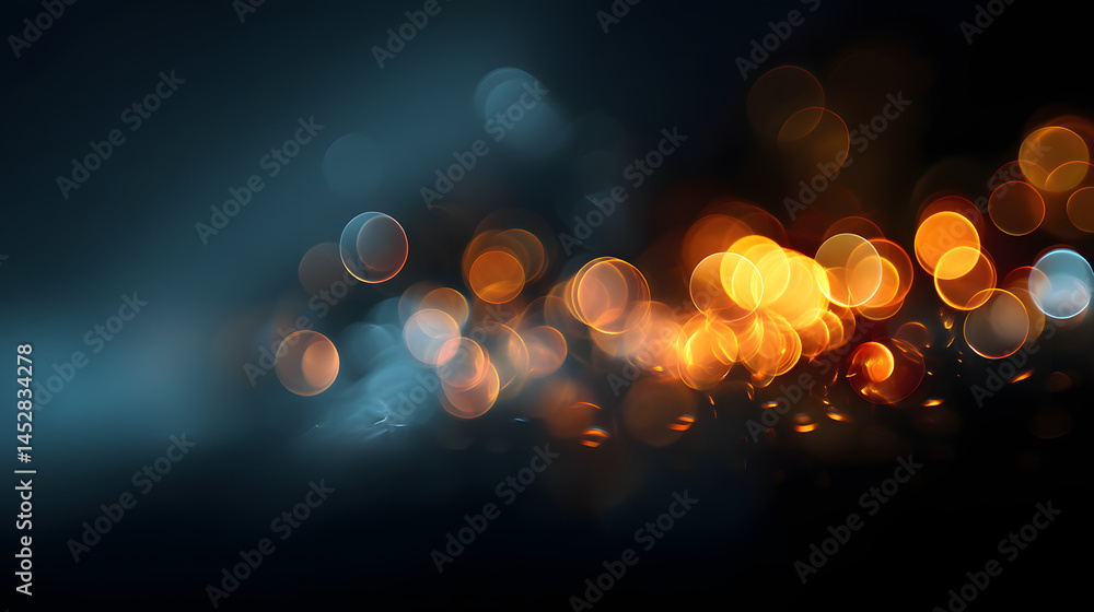 Poster captivating bokeh light effect for business concept design studio digital art abstract close-up