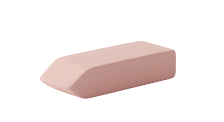 Light pink rectangular eraser