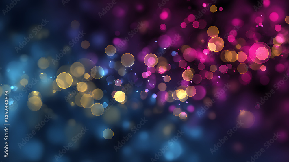 Poster dynamic bokeh light effects for business concept design colorful background abstract viewpoint