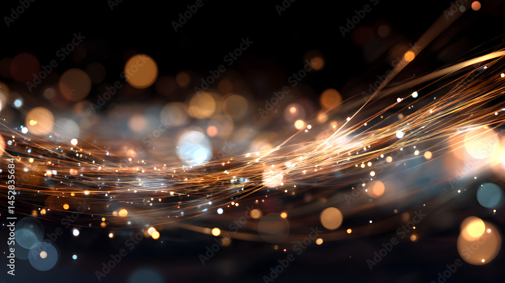 Poster dynamic business concept design featuring bokeh light effect creative environment abstract viewpoint