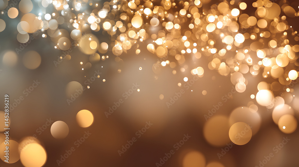 Aufkleber bokeh light effect in business concept design creative workspace digital art warm environment abstra
