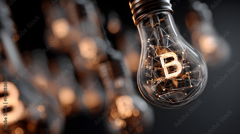Poster bokeh light effect design for business concepts studio setting creative photography artistic view