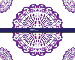 Colorful mandala ornament background design. Vector