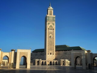 Fototapeta premium The Hassan II Mosque in Casablanca 