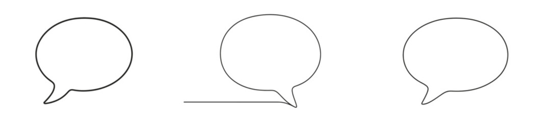 Fototapeta premium Speech bubble designs for creative communication in illustrations and graphics