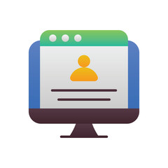 Perosnal Website Vector icon