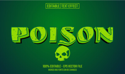poison editable text effect