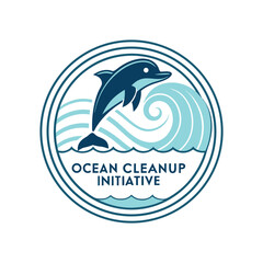 Ocean Cleanup Initiative Logo Design – Modern and Impactful Branding for Environmental Organizations, Marine Conservation, and Sustainability Projects