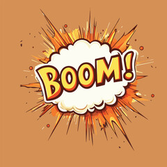 Comic book funny sound effect