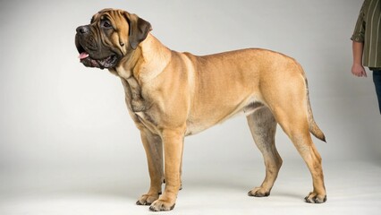 Obraz premium Bullmastiff on studio background