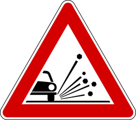 Italian traffic signs unstable material © creativerse