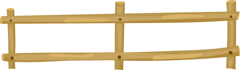 Yellow Flat Fence with Side Rails