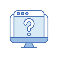Online Help Vector icon