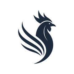 rooster isolated on white