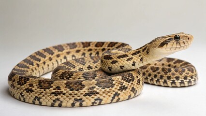 Fototapeta premium Bullsnake on studio background