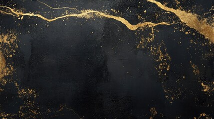 Black Gold Marble Texture