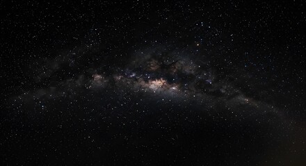 Fototapeta premium Stunning image of the night sky showcasing the Milky Way galaxy filled with stars.