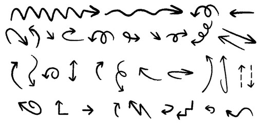 手書きの矢印セット
