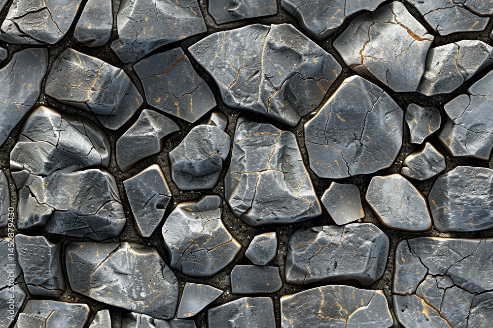 Poster Textured stone and concrete pattern showcasing intricate details in high resolution