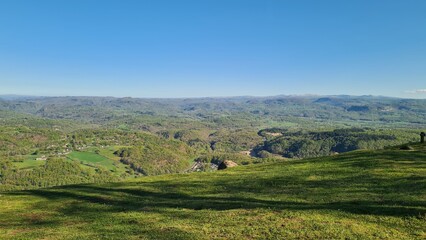 Le plomb du Cantal vu depuis les orgues de Bort
