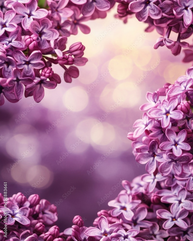 Aufkleber captivating lilac blossoms in full bloom with a soft bokeh background creating a serene and romantic
