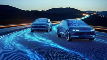 Self-driving cars on a smart highway