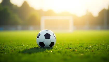 ball on the soccer field