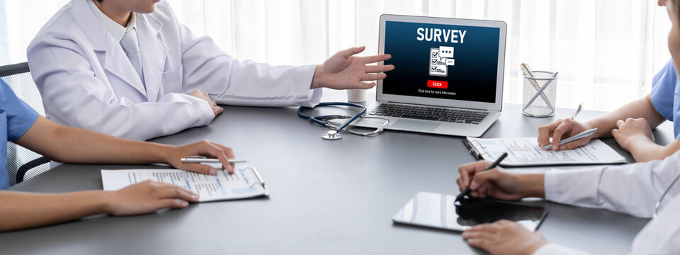 Online survey form for brisk digital information collection on the internet network