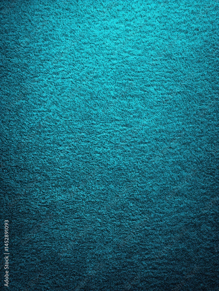 Poster abstract teal texture background with soft pile material for cozy and modern design with gradient ef
