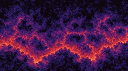 Fototapeta premium Abstract fractal pattern of vibrant colors and complex forms.
