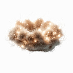 Luminous Golden Cloud of Energy, Abstract Nebula, Digital Art