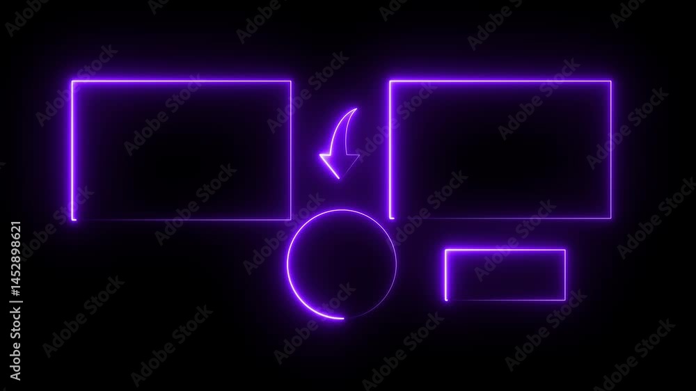 Poster neon end screen subscribe button and outro for video channels youtube end screen outro card subscrib