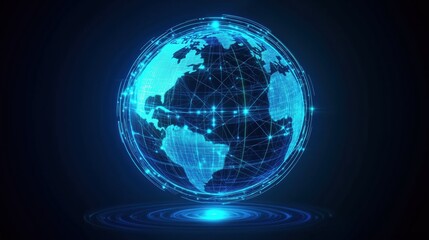 Naklejka premium Global Network Connection