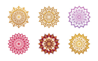 set of ornamental elements