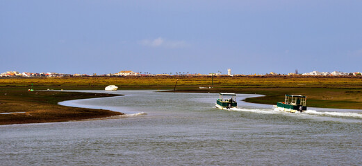 rio formosa natural park faro algarve portugal