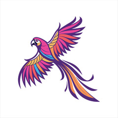 Multicolor Bird Logo Design for Corporate Identity .