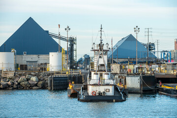 Ship in port