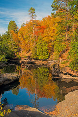 Quiet Backwater Pond in the Autumn