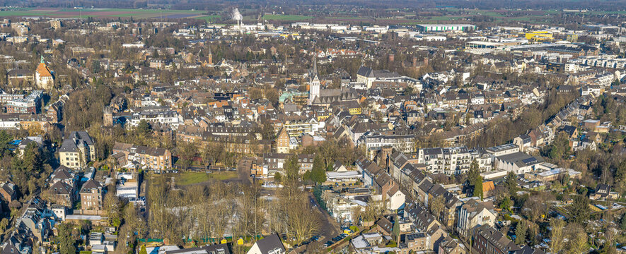 Luftbild Panorama von Kempen am Niederrhein