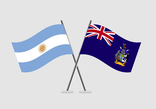 crossed argentina and south georgia flags clip art preview