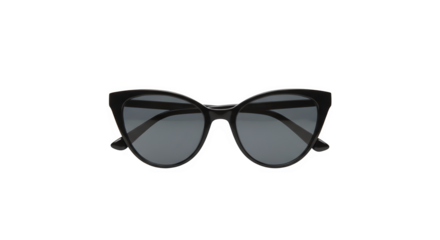 Cat eye sunglasses isolated on PNG background.