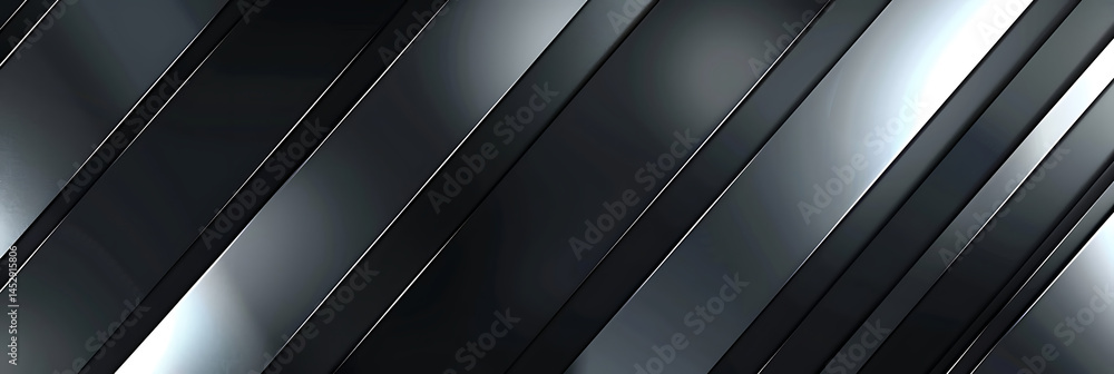 Poster abstract background featuring diagonal metallic panels with strong contrasts between light reflectio